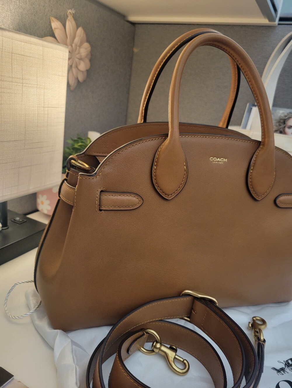 Coach Soft Empire 28 in Honey Brown - Picture 3 of 13